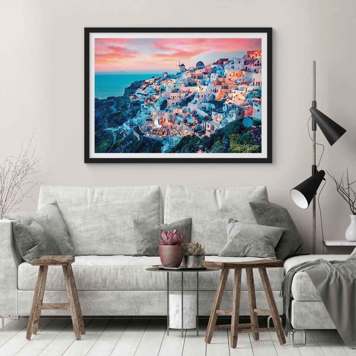 Poster in black frame - Your Big Greek Holidays - 100x70 cm