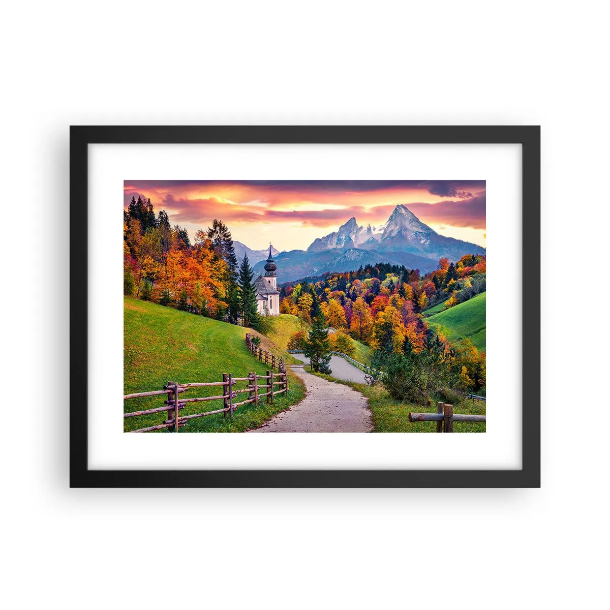 Poster in black frame - Landscape Like a Picture - 40x30 cm