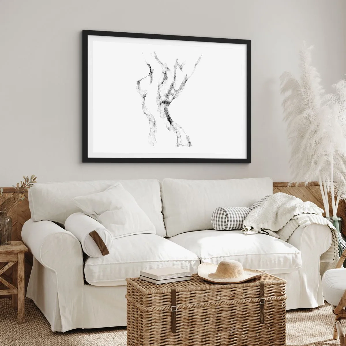 Poster in black frame - Beautiful and Strong - 70x50 cm