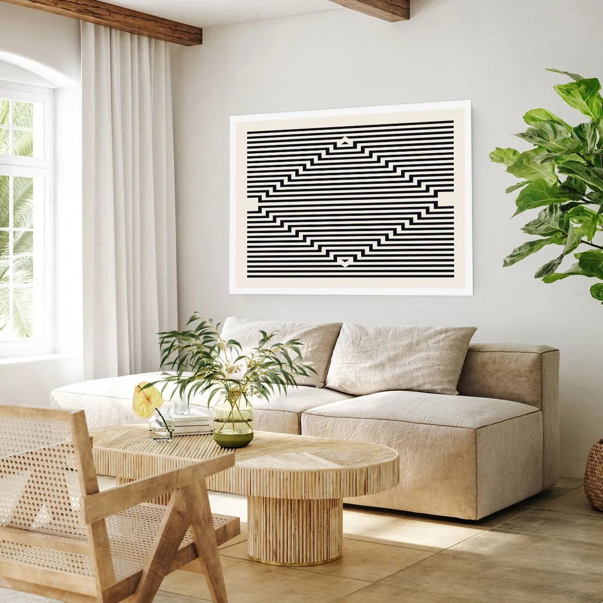 Poster - Geometrical Illusion - 50x40 cm