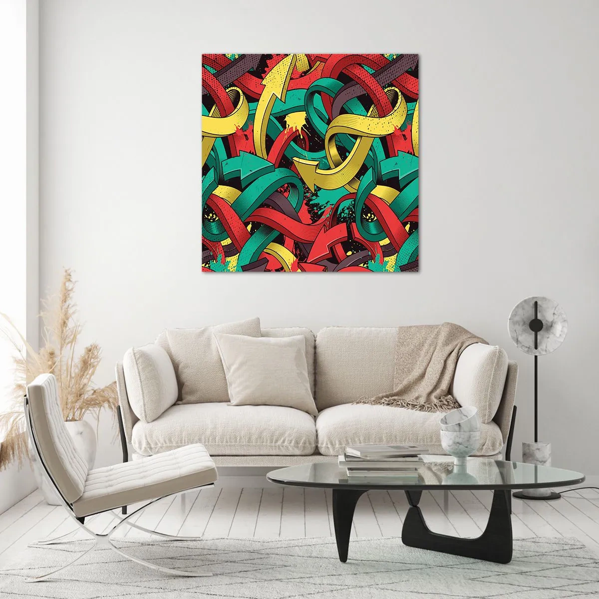 Glass picture - Which Way? - 50x50 cm