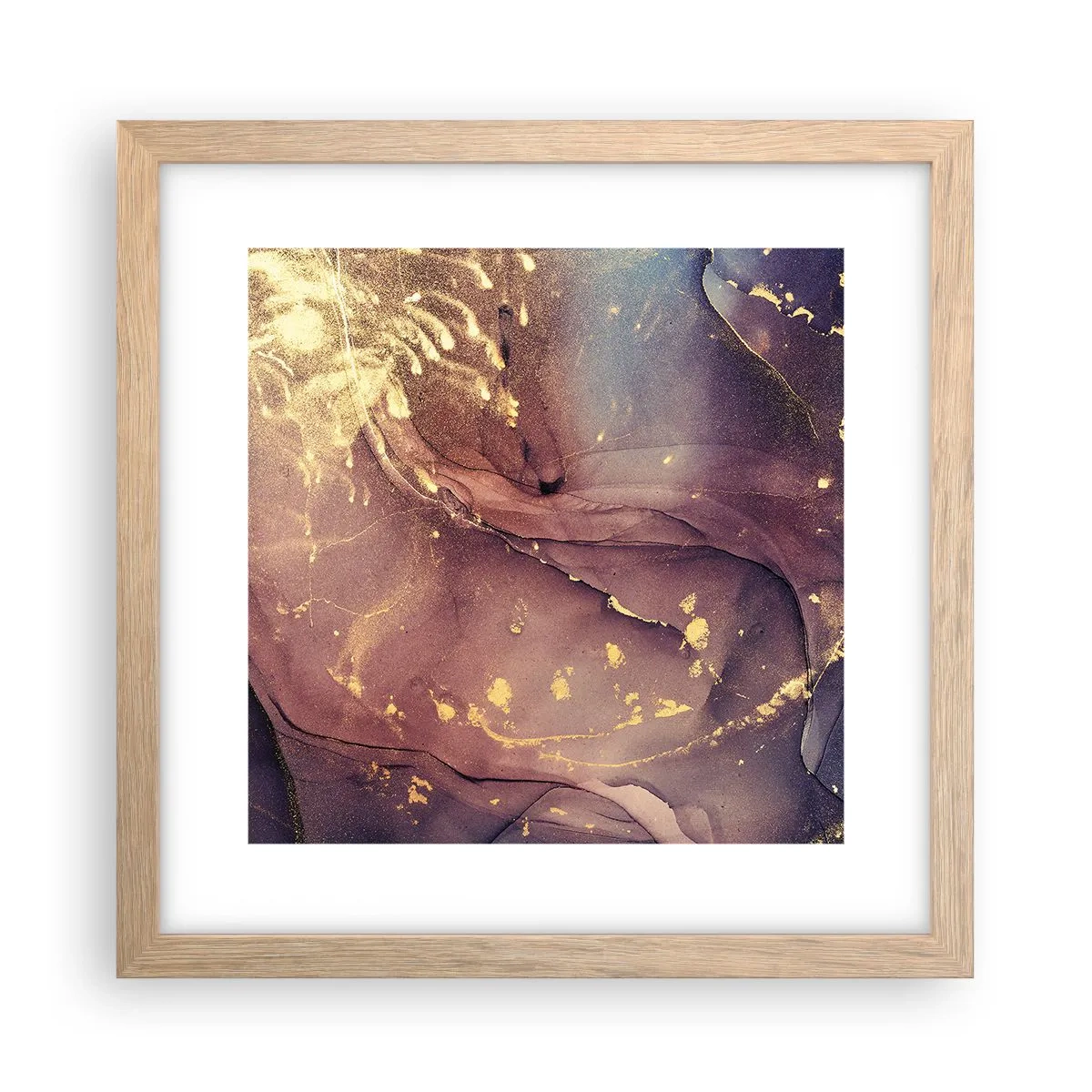 Poster in light oak frame - Matter and Spirit - 30x30 cm