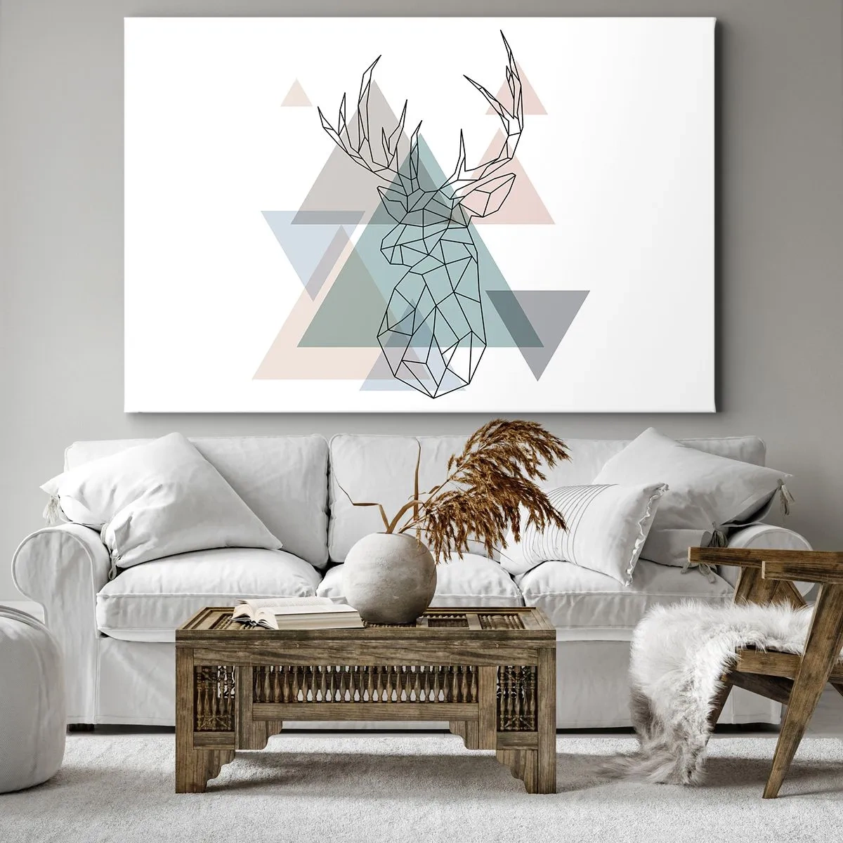Canvas picture - In a Geometrical Forest - 100x70 cm