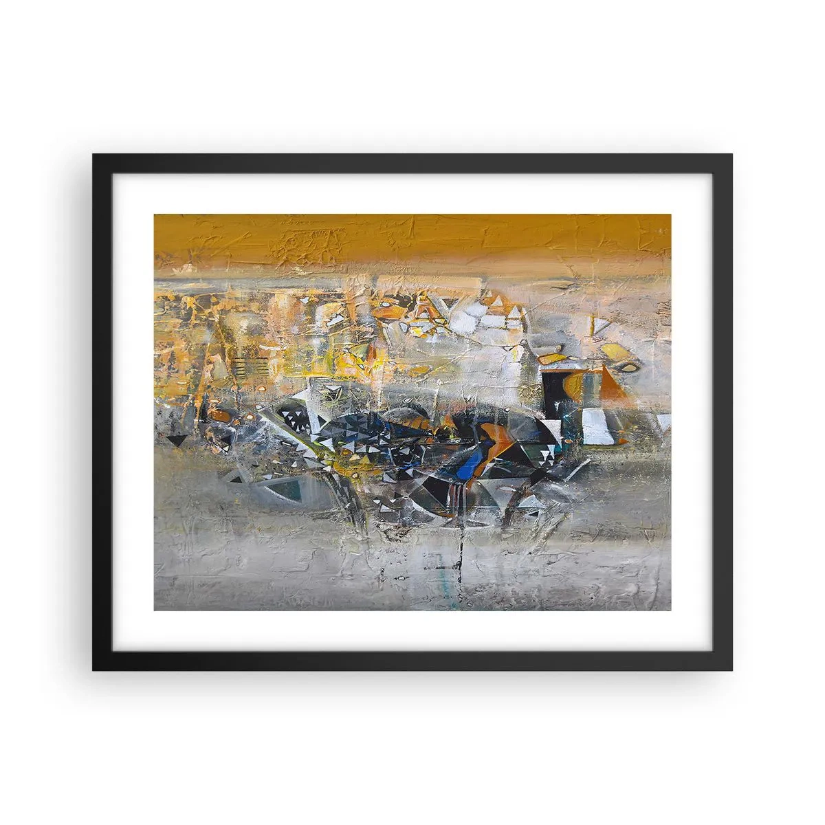 Poster in black frame - All Will Work out - 50x40 cm