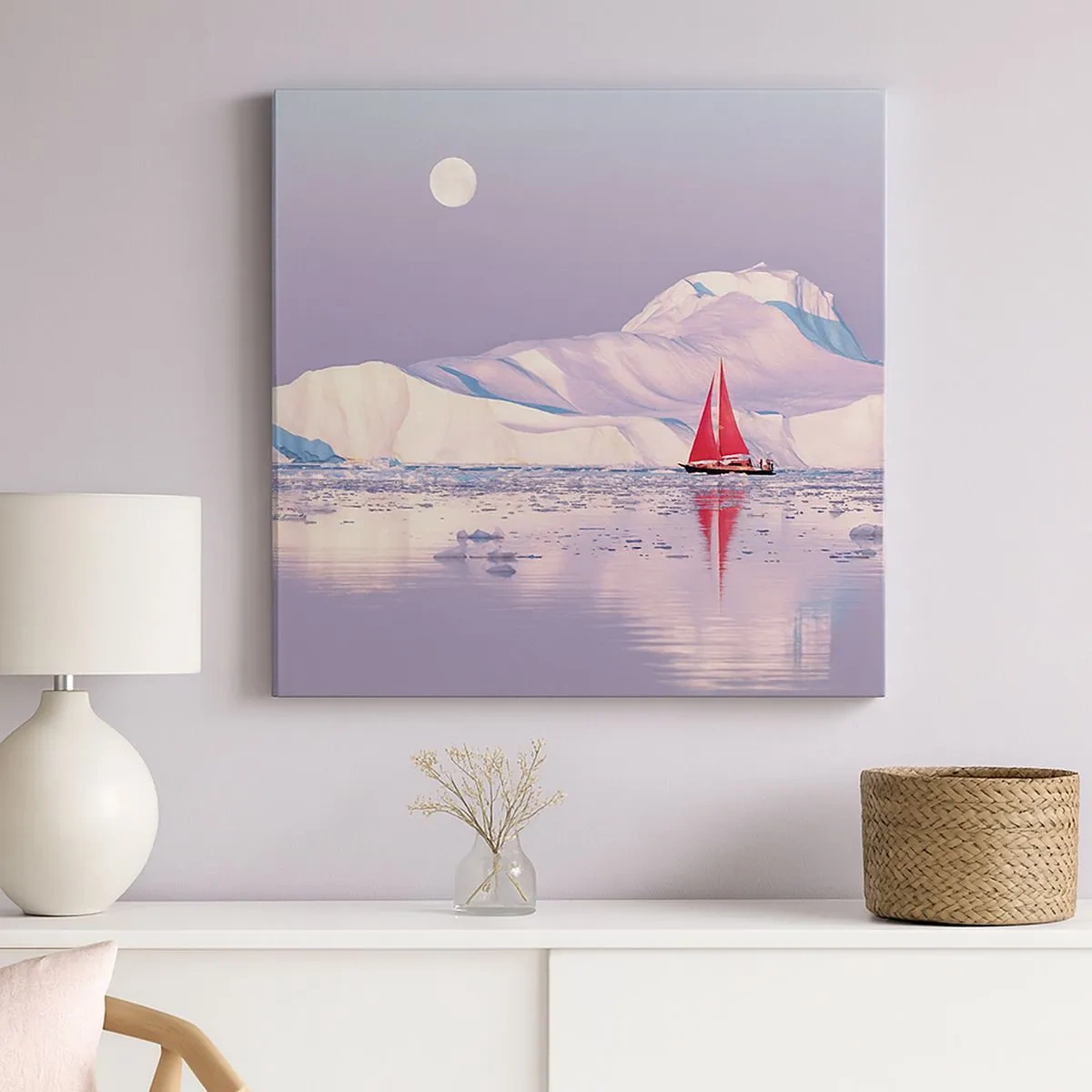 Canvas picture - Heat of the Sail, Cold of the Ice - 30x30 cm