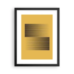 Poster in black frame - Square Opposites - 30x40 cm