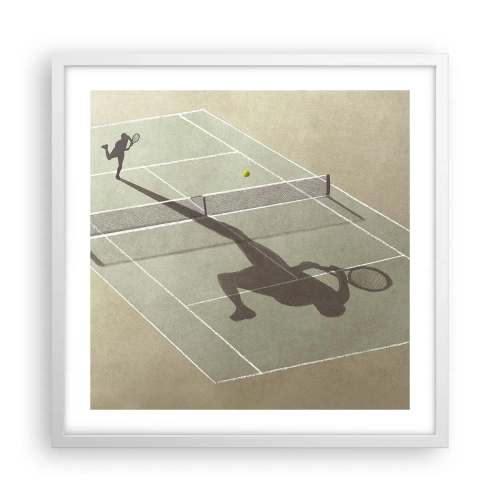 Poster in white frmae - Overcoming Yourself - 50x50 cm