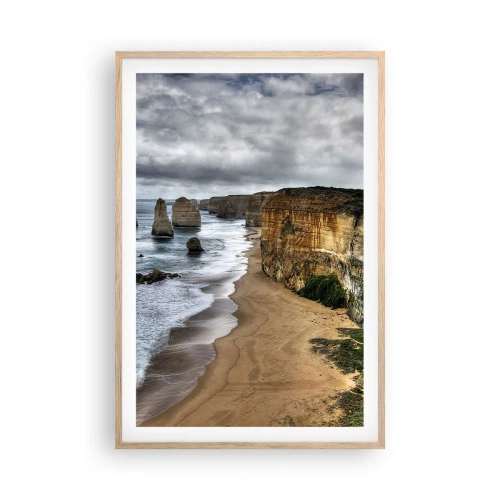 Poster in light oak frame - Raw Beauty - 61x91 cm