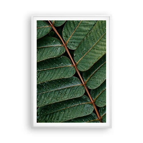 Poster in white frmae - In Green Rhythm - 70x100 cm