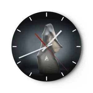 Wall clock - Clock on glass - Hidden Desires - 40x40 cm