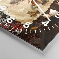 Clock face with numbers