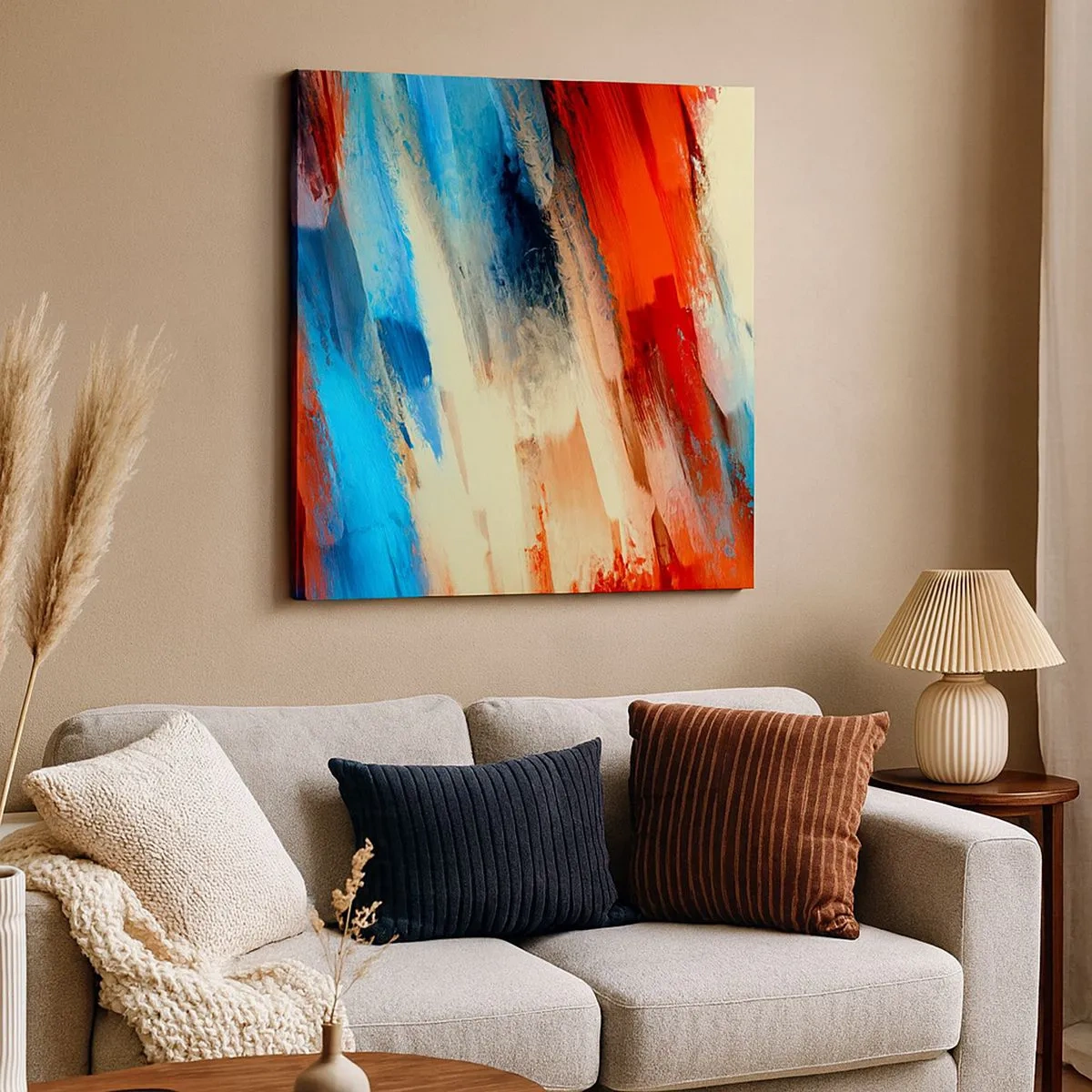 Canvas picture - Cascade of Colours - 30x30 cm