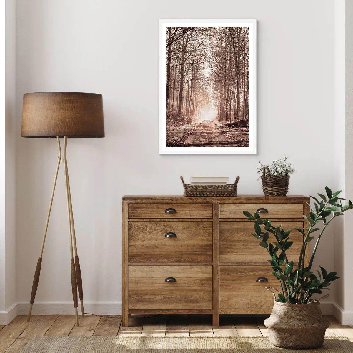 Poster in white frmae - Cathedral of the Forest - 61x91 cm