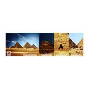 Photo Wallpaper Sample Standard Eco - 40 Centuries Looking at Us - Pyramids, Architecture, Landscape - 100x30 cm