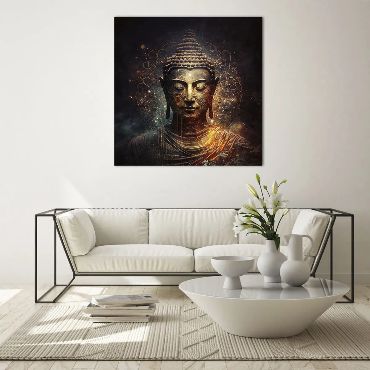 Glass picture - Spiritual Balance - 40x40 cm