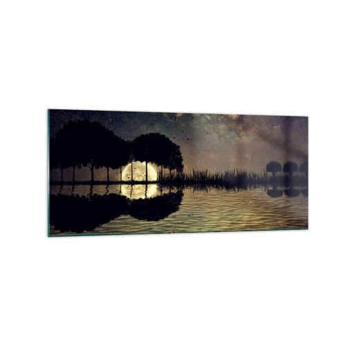 Glass picture - Night at the Edge of the World - 120x50 cm