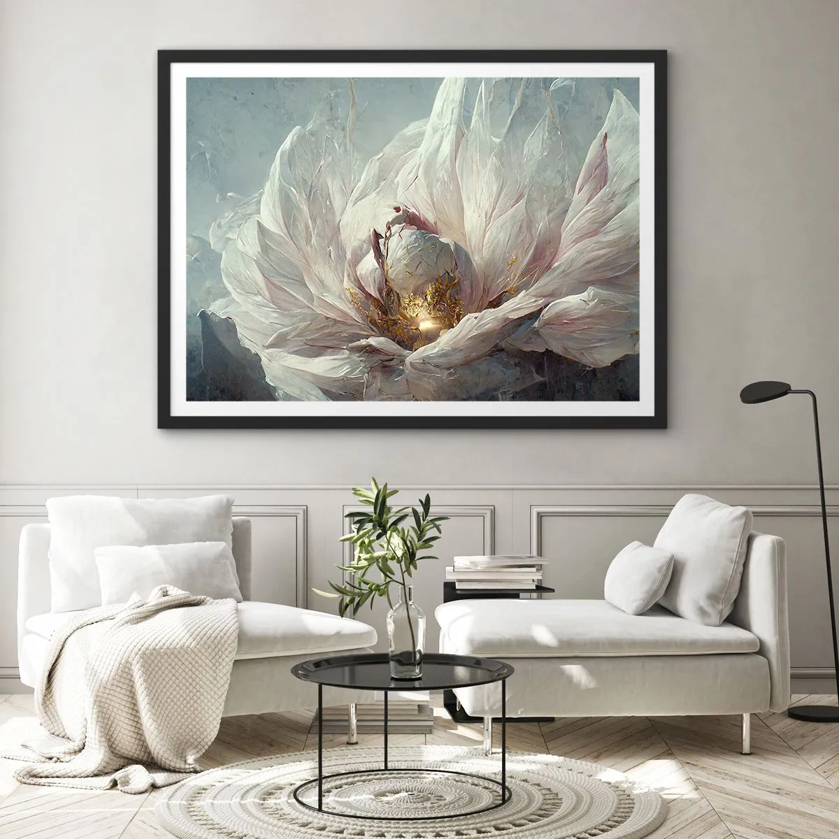 Poster in black frame - It Blooms Once Every Hunderd Years - 70x50 cm