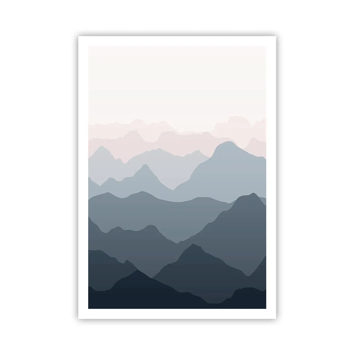 Poster - Mountain Waves - 70x100 cm