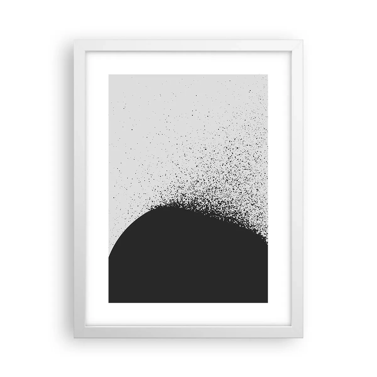 Poster in white frmae - Movement of Particles - 30x40 cm