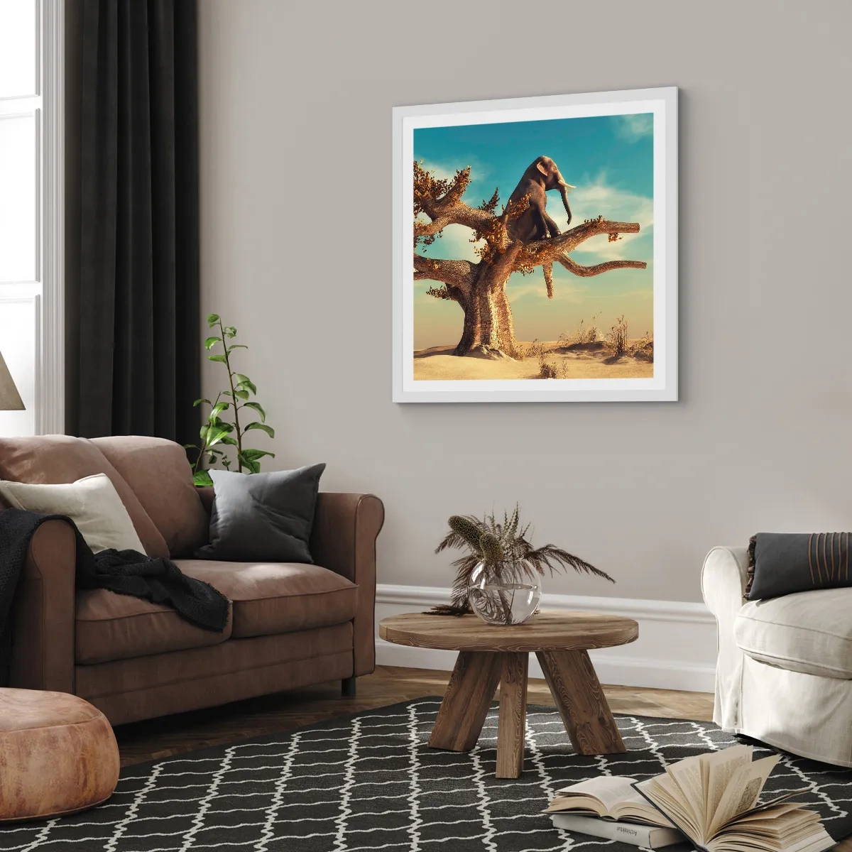 Poster in white frmae - New Point of View - 30x30 cm