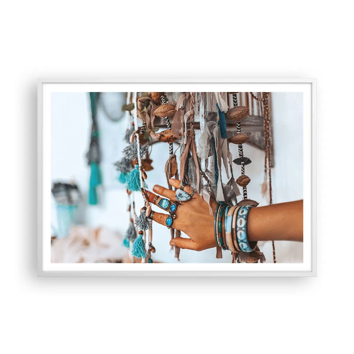 Poster in white frmae - Local Treasures - 100x70 cm