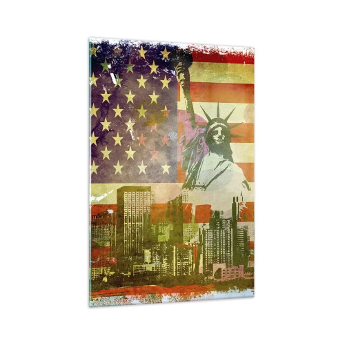 Glass picture - Viva America! - 70x100 cm