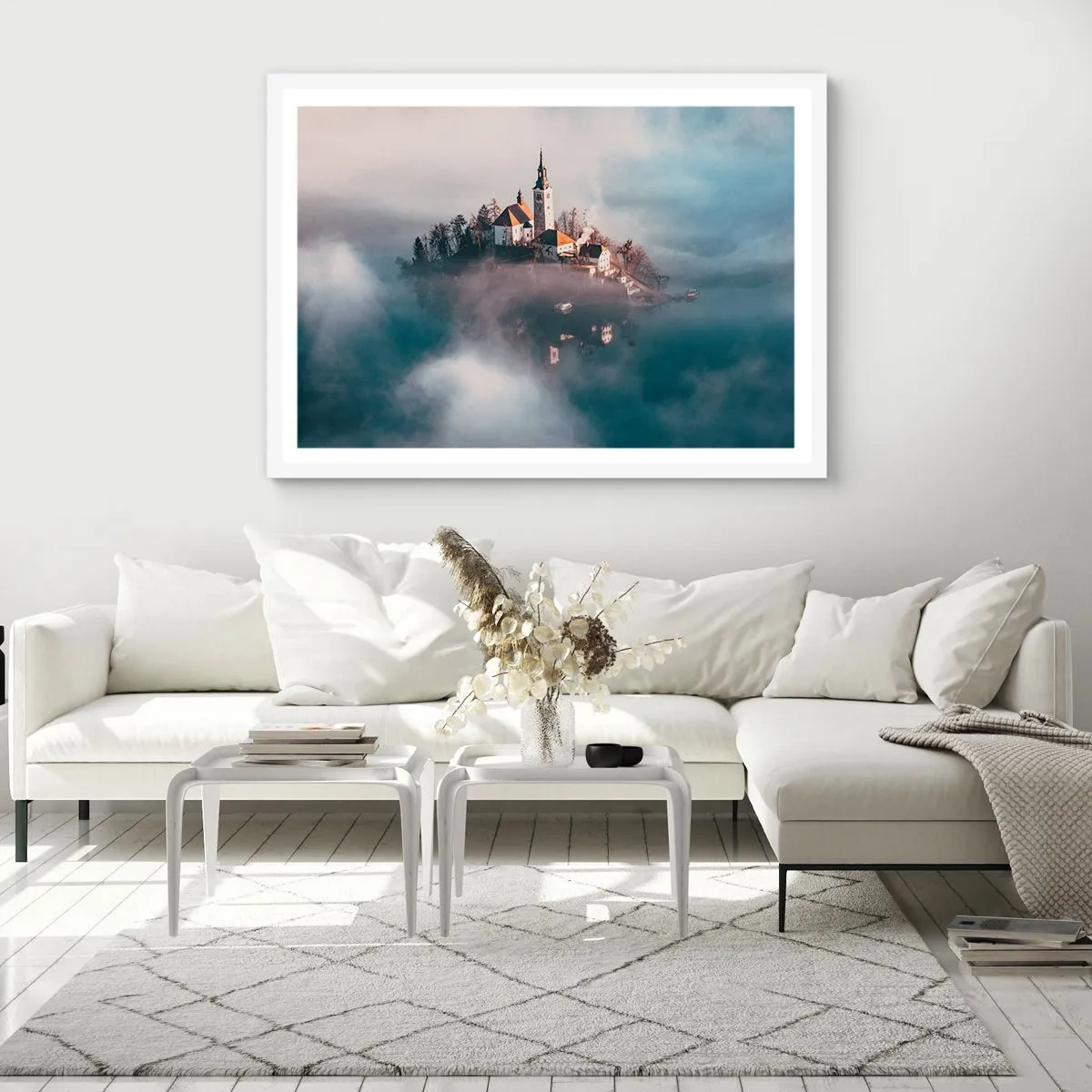 Poster in white frmae - Island of Dreams - 70x50 cm