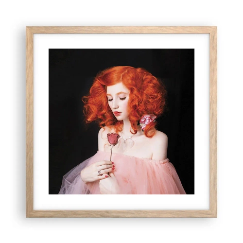 Poster in light oak frame - In Baroque Style - 40x40 cm