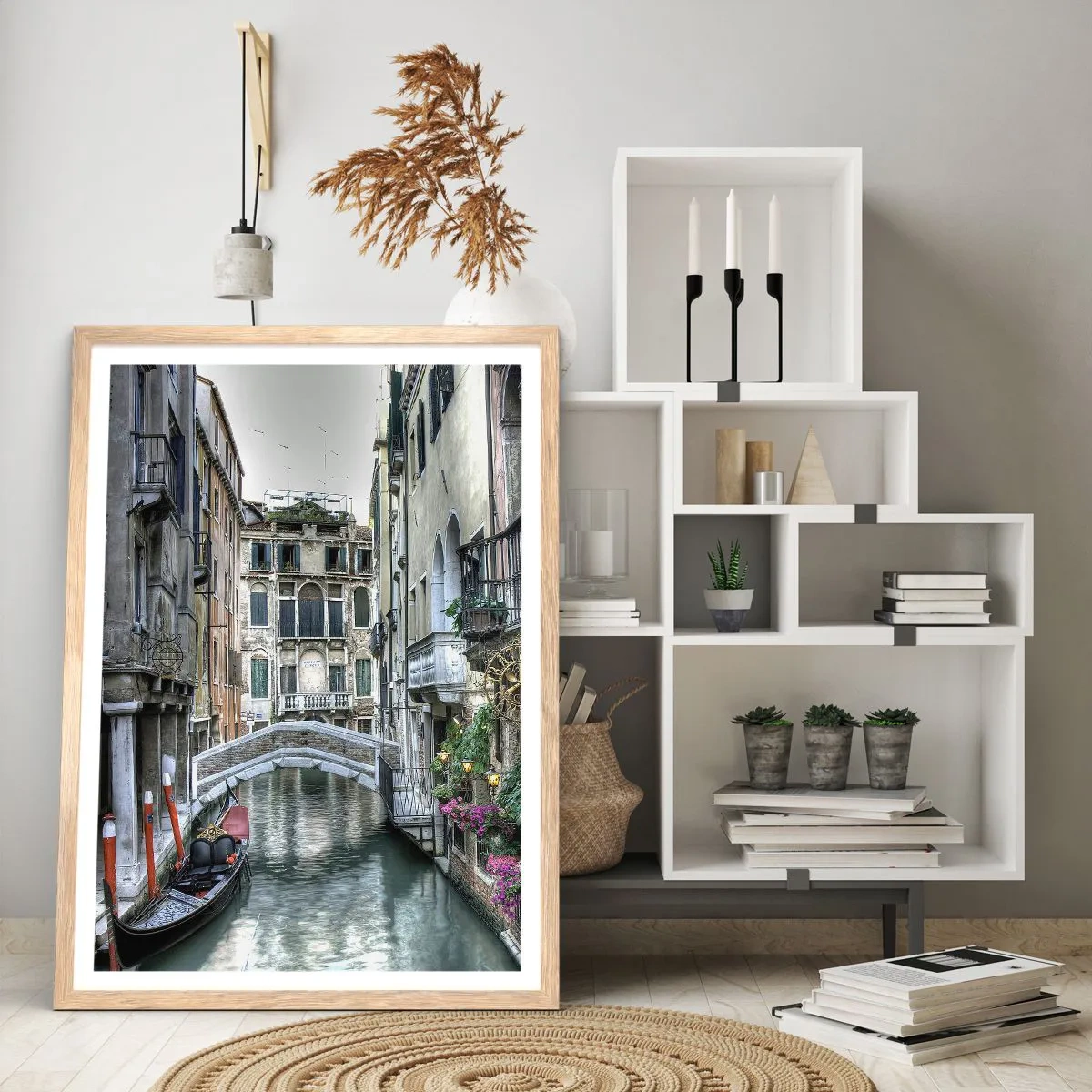 Poster in light oak frame - For Centuries in Quiet Contemplation - 70x100 cm