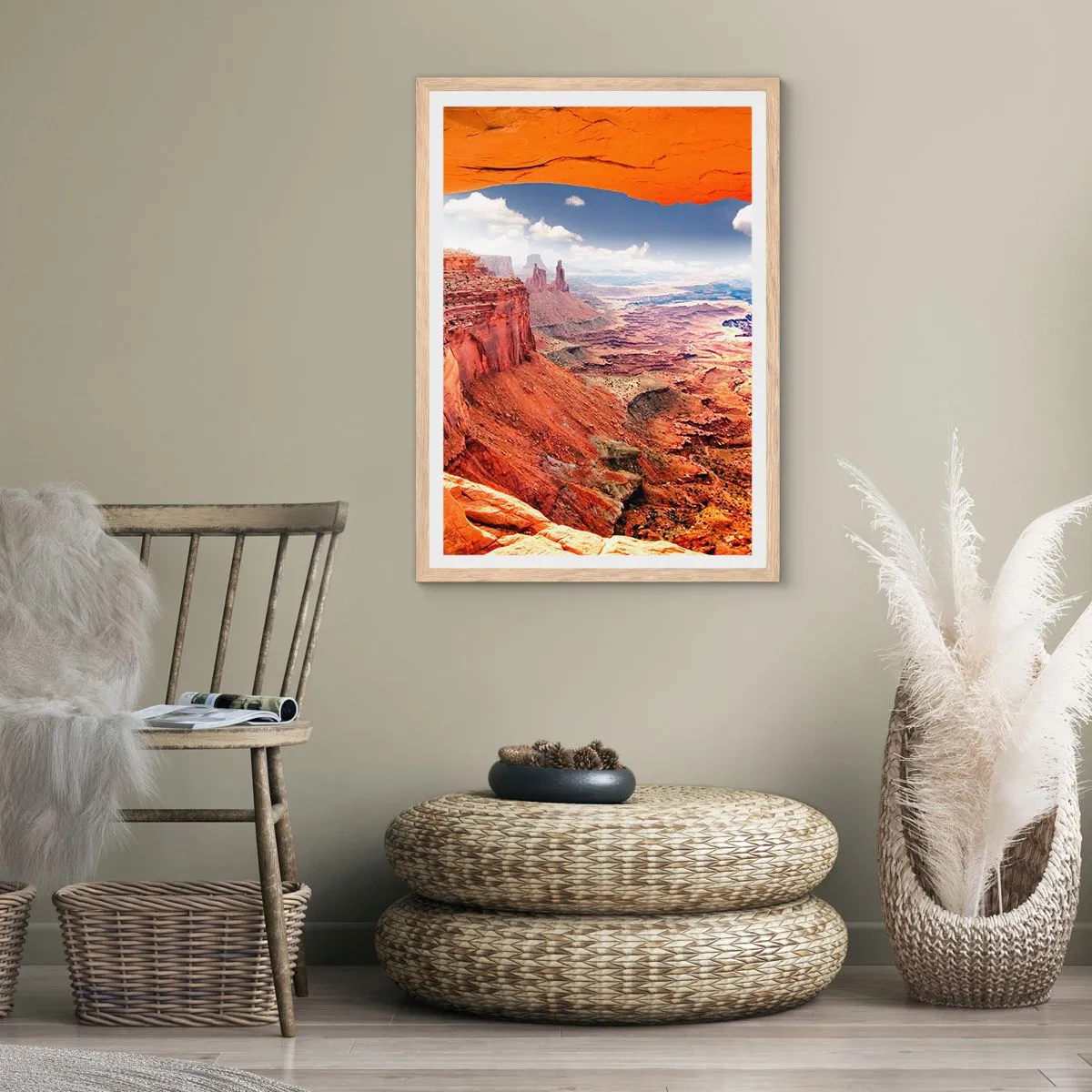 Poster in light oak frame - Sculpted by Nature - 30x40 cm