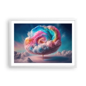 Poster in white frmae - Dream of a Funfair - 70x50 cm