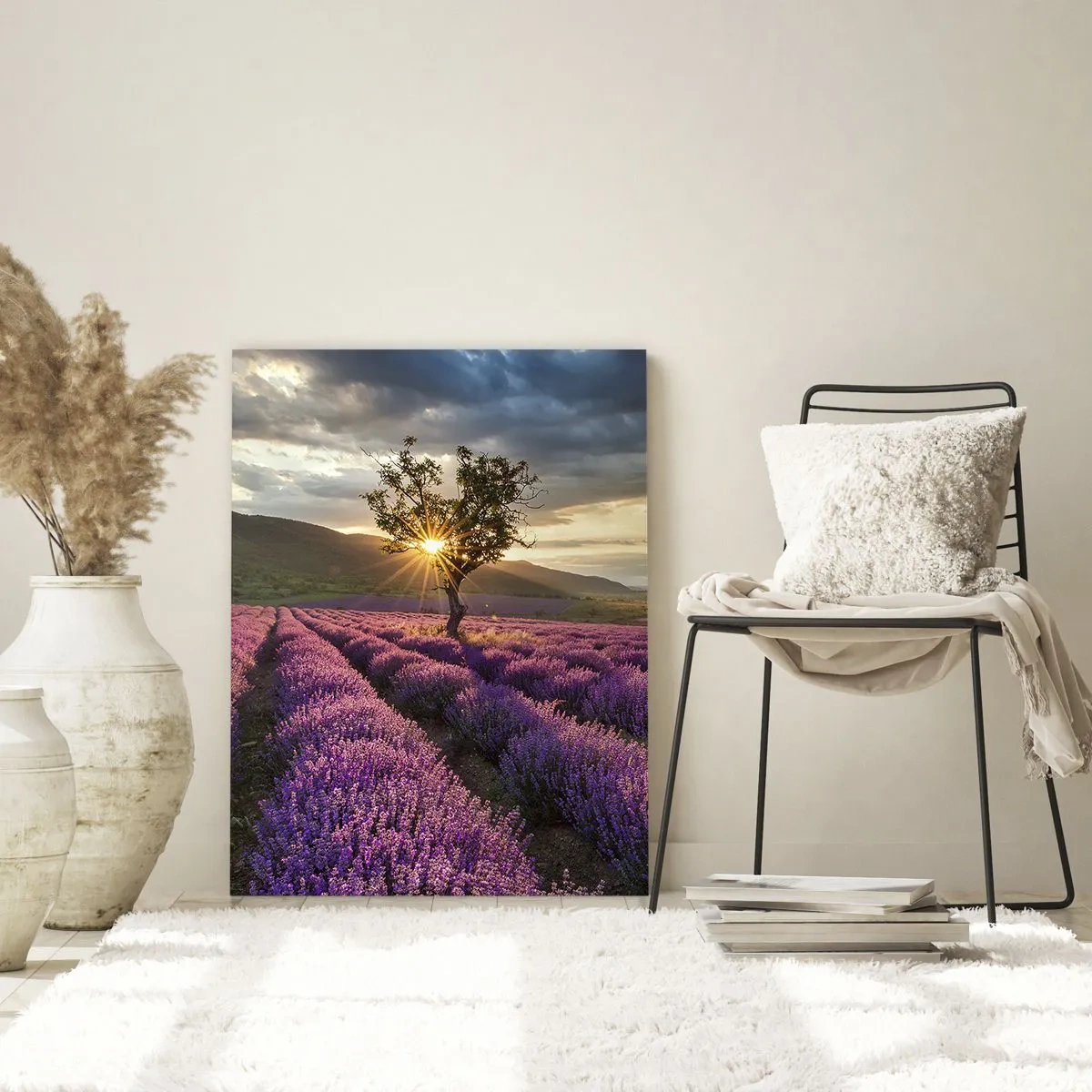 Glass picture - Lilac Coloured Aroma - 50x70 cm