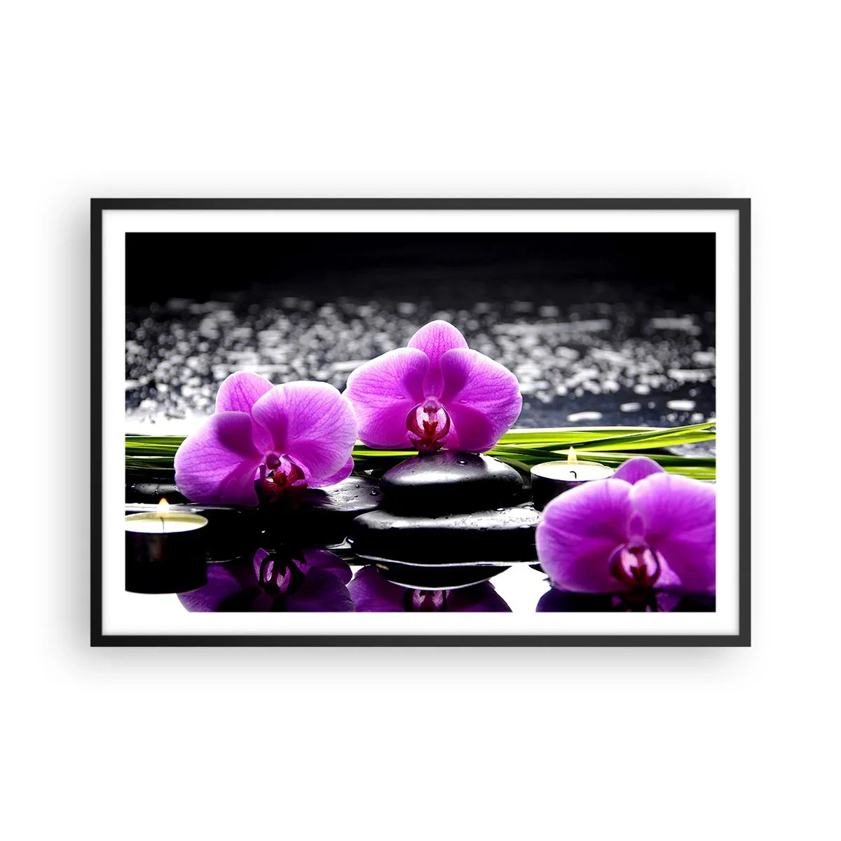 Poster in black frame - Drowning in Peace and Quiet - 91x61 cm