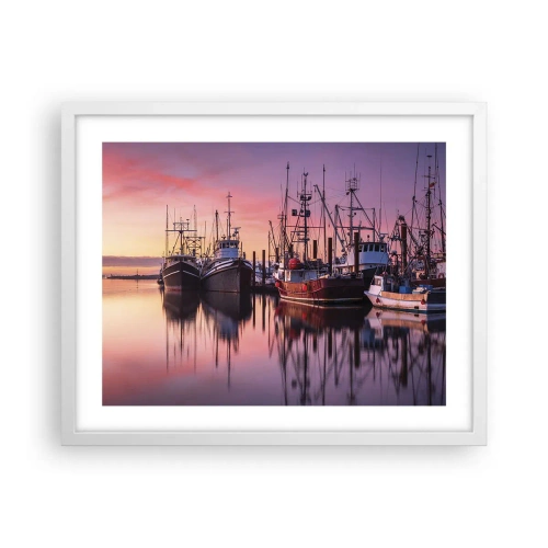 Poster in white frmae - Before Dawn - 50x40 cm