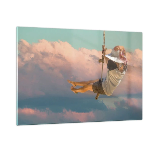 Glass picture - Fun in the Clouds - 120x80 cm
