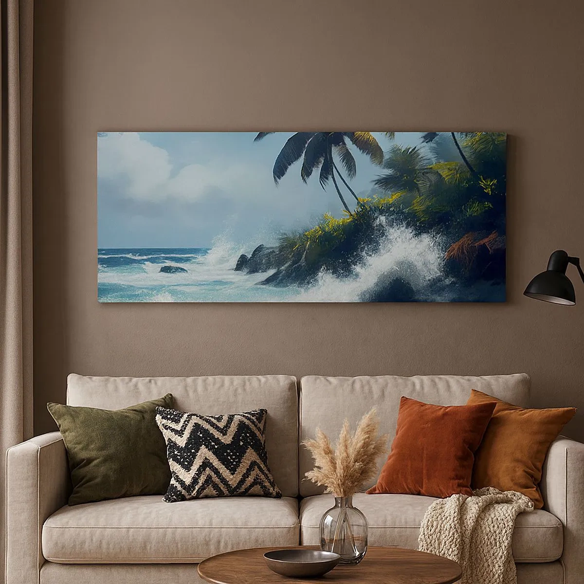 Canvas picture - On a Tropical Shore - 100x40 cm