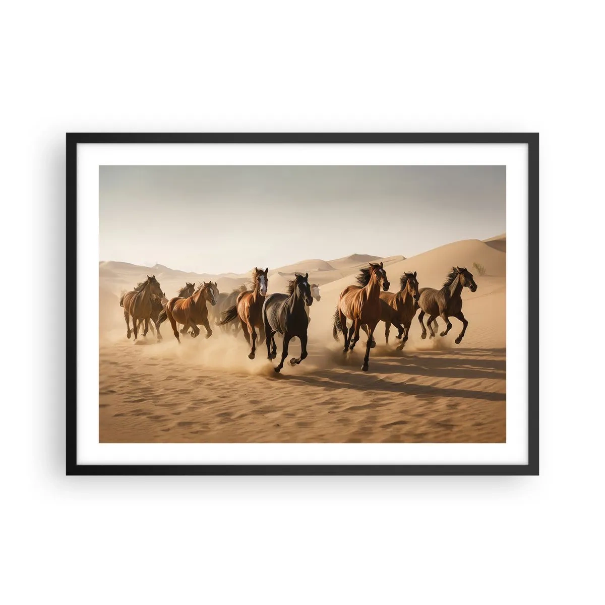 Poster in black frame - Free as a Wind - 70x50 cm
