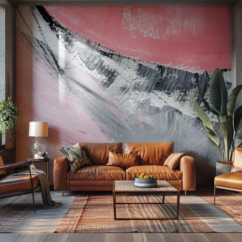 Photo Wallpaper Premium Sand - Fitted Composition - Abstraction, Piece, Pastel colors - 400x280 cm