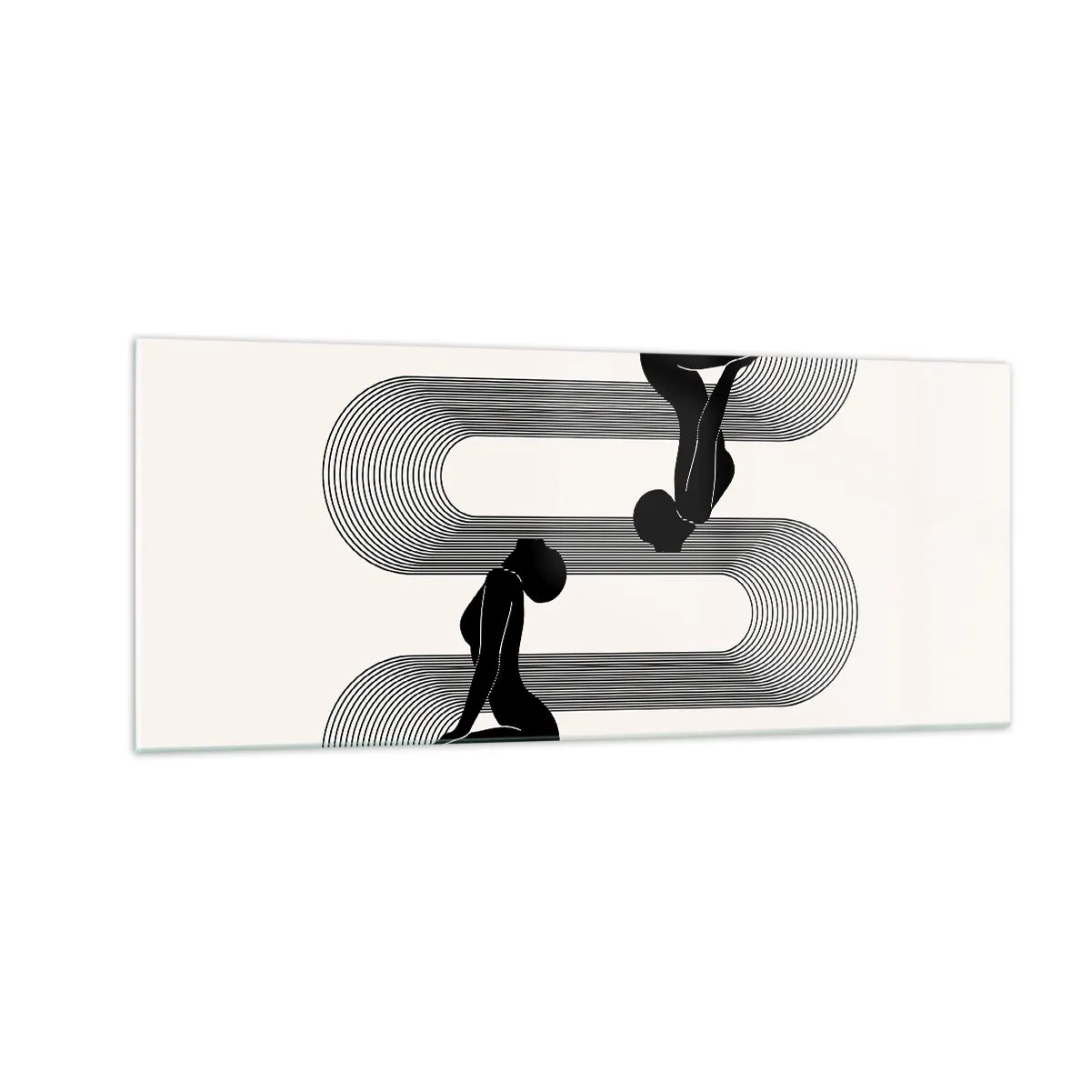 Glass picture - Sensual Symmetry - 100x40 cm