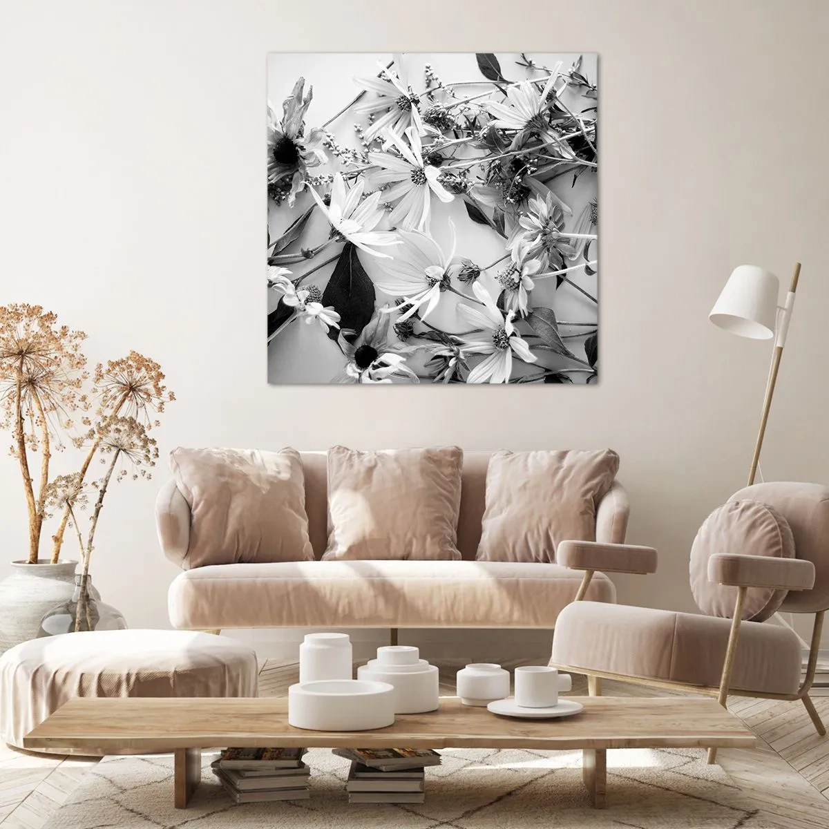 Canvas picture - No-Bouquet of Flowers - 40x40 cm