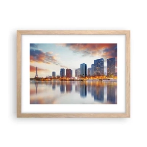 Poster in light oak frame - Monumental Peace of Paris - 40x30 cm