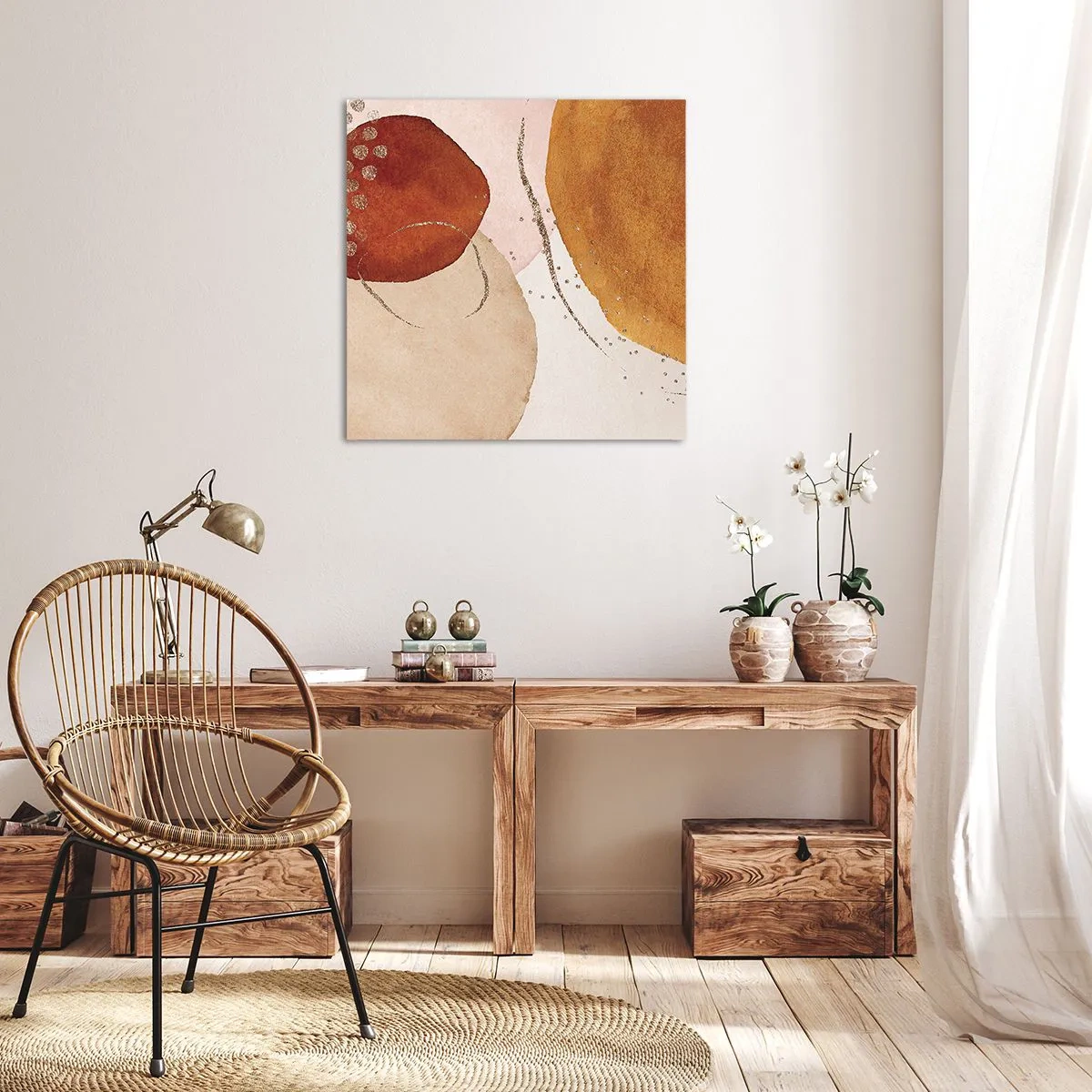 Canvas picture - Roundness and Movement - 70x70 cm