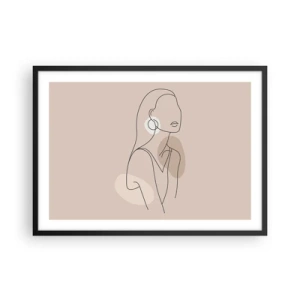 Poster in black frame - Icon of Girlhood - 70x50 cm