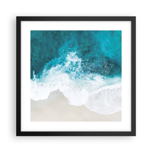 Poster in black frame - Natural Caress - 40x40 cm