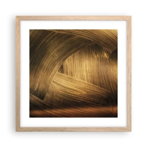 Poster in light oak frame - In a Golden Labirynth - 40x40 cm