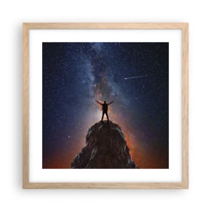 Poster in light oak frame - Power Is with Me! - 40x40 cm