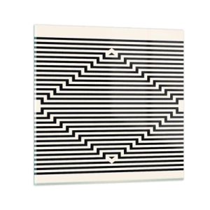 Glass picture - Geometrical Illusion - 40x40 cm