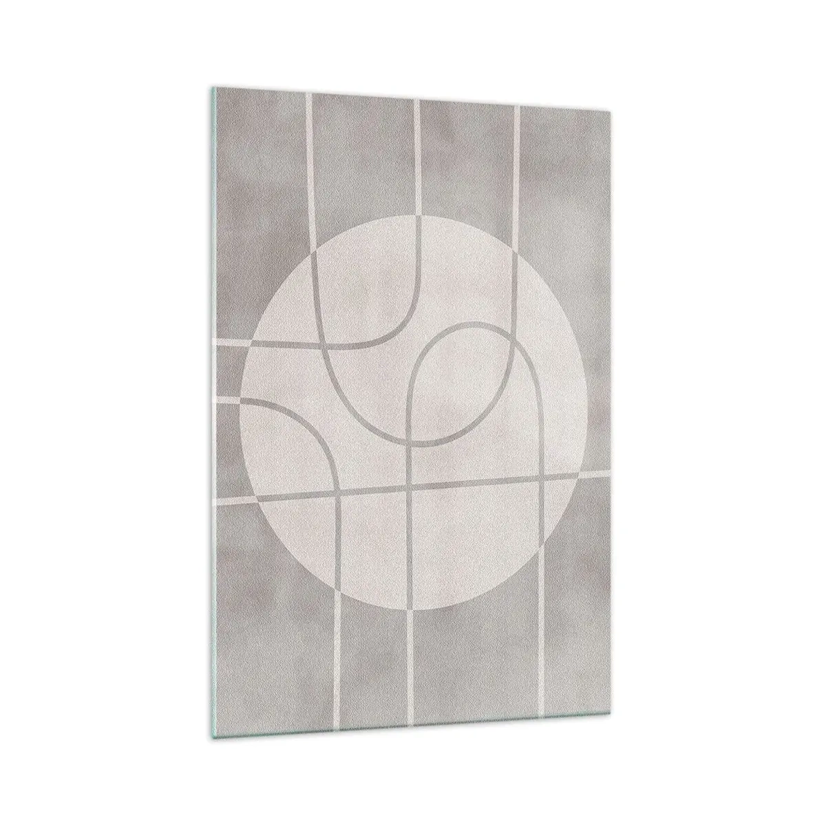 Glass picture - Circular and Straight - 70x100 cm