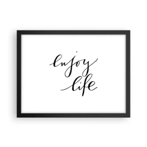 Poster in black frame - Nothing to Add… - 40x30 cm