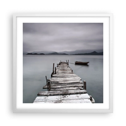 Poster in white frmae - Tomorrow You Can Go - 50x50 cm